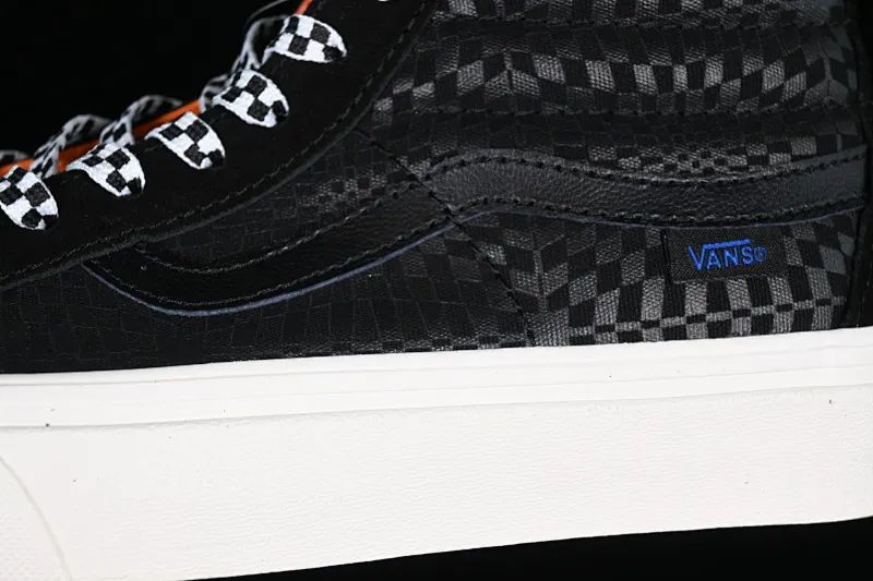 All categories Vans Vans series Vans Mid Vans SK8-Mid Vans mid-top black dark checkerboard Chinese casual sneakers VN0A391FJB2